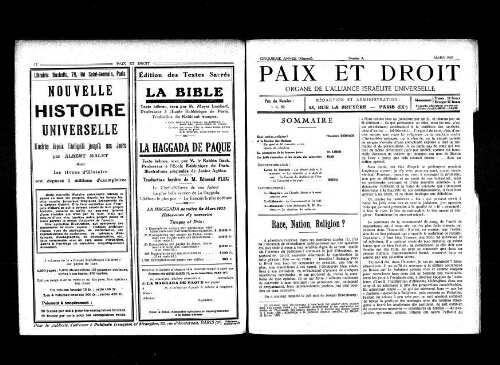 Paix et Droit.  (01/03/1925)